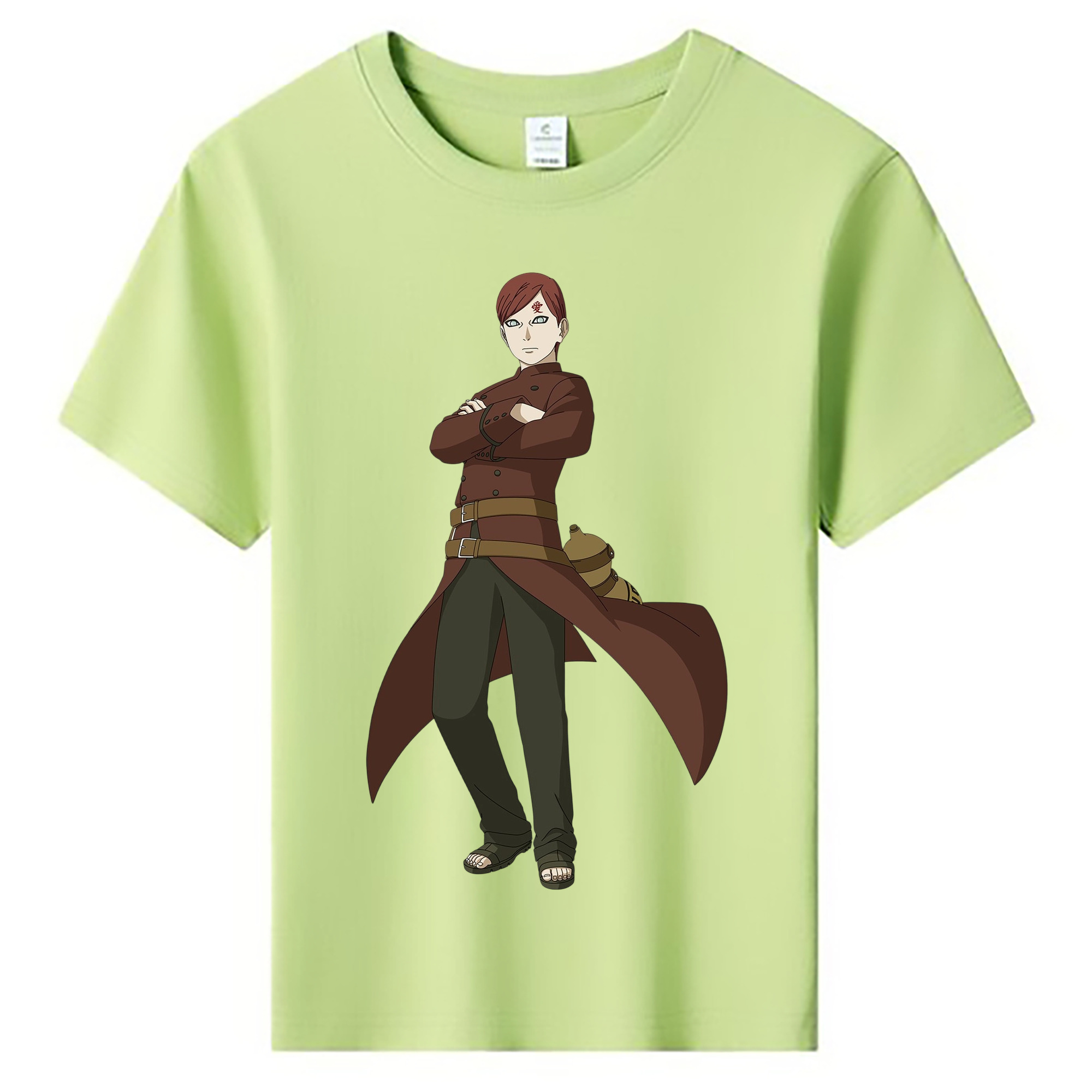 （画像用） NARUTO -ナルト- ガアラ Gaara 綿100％キッズTシャツ（フロントプリント）